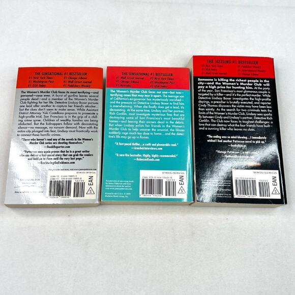 James Patterson Women's Murder Club Paperback Lot - Picture 2 of 6